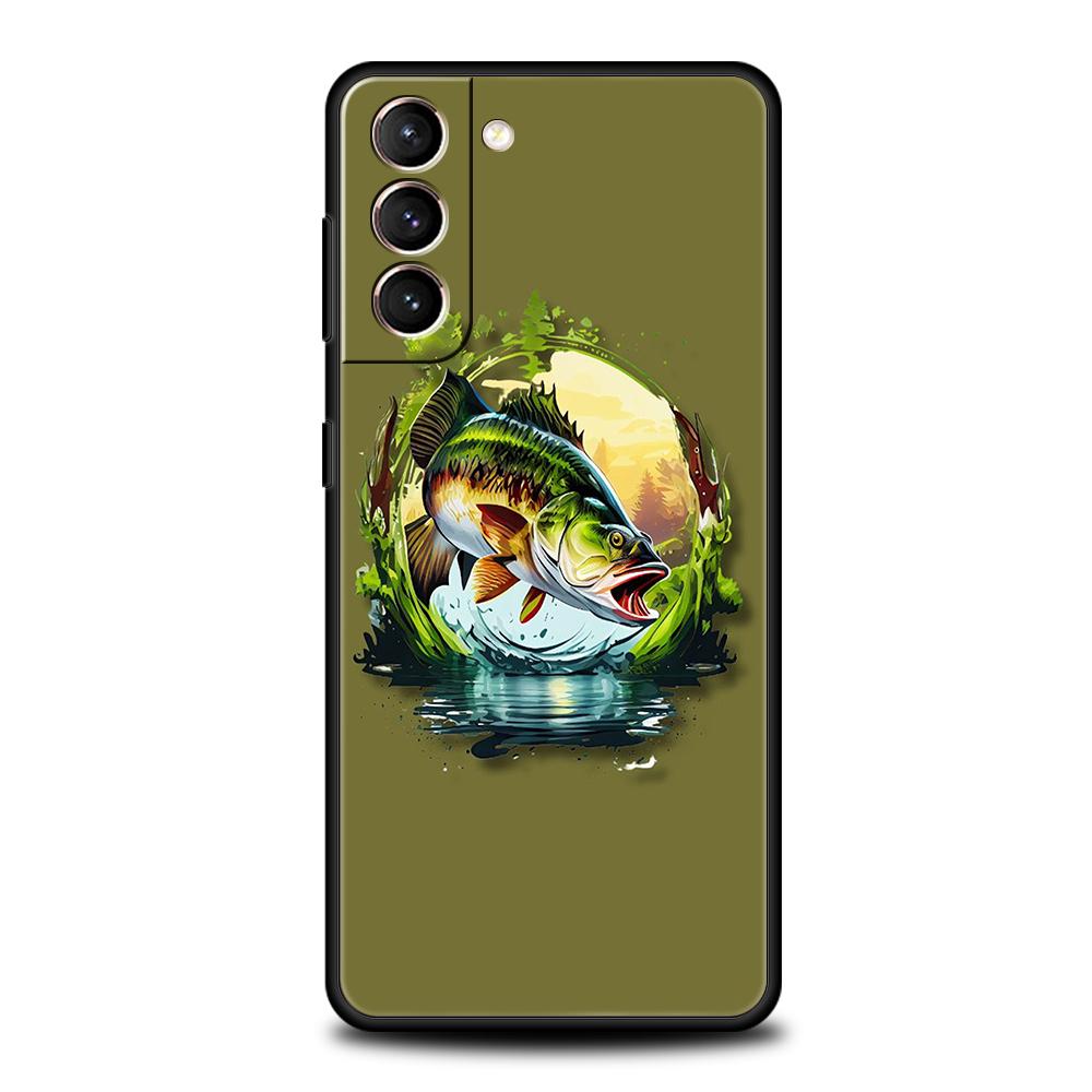 

Phone Case Cover for Samsung Galaxy S25 Edge S24 S23 S22 S20 S21 FE Ultra S10 S10E Plus 5G Soft TPU Capas Hunting Fishing Man Samsung S20 FE