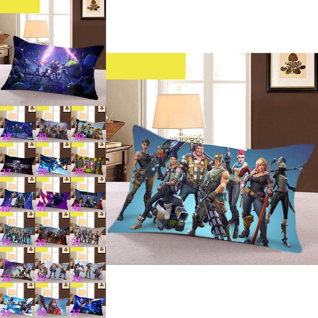 Pillow Around Case Animation Games Rectangular Cover Pillowcase