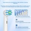 Passend für Oral B Elektrische Zahnbürstenköpfe. Oral-b Rotierende Kupferborsten von DuPont, hoch abgerundeter neutraler Ersatzbürstenkopf