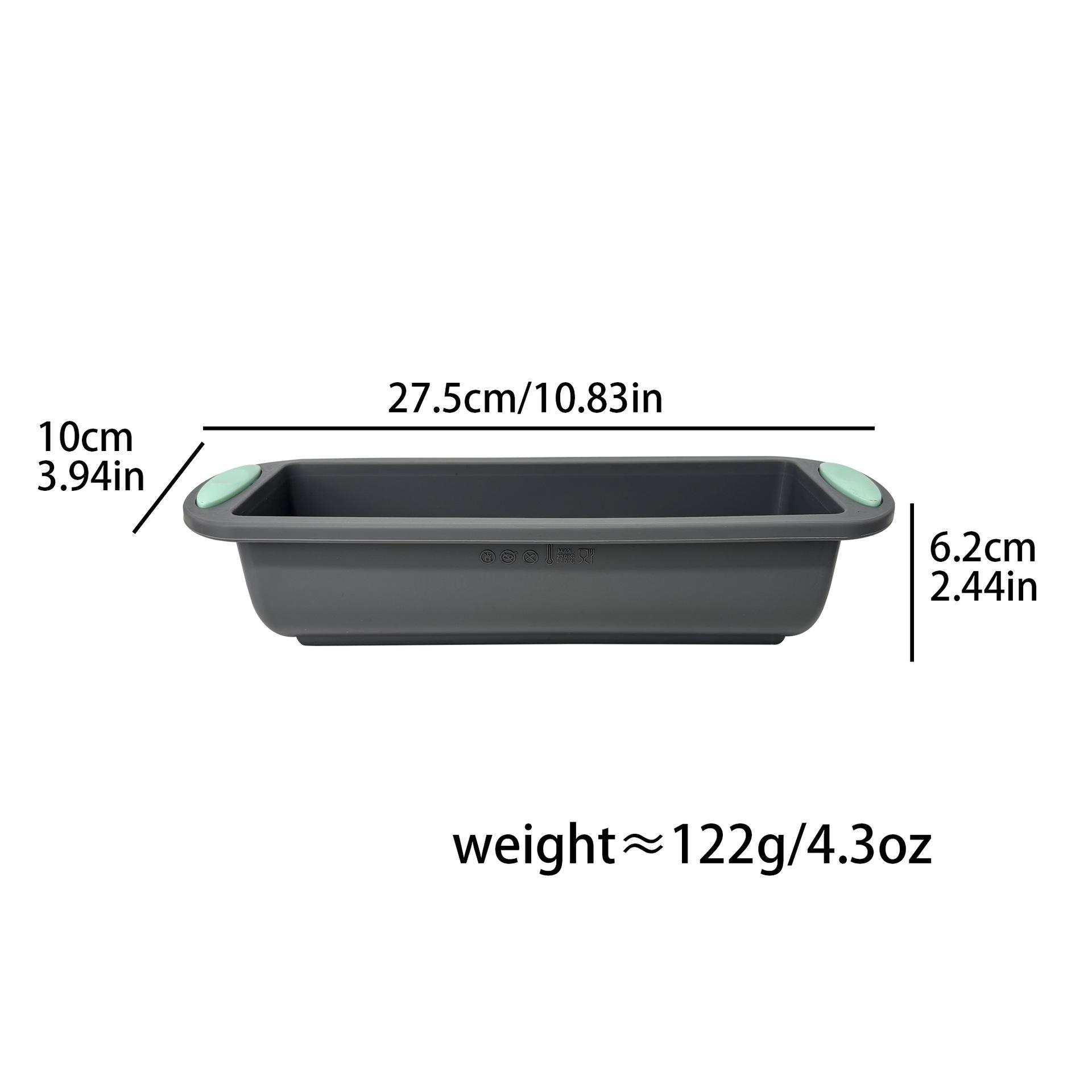 Two-Tone Silicone Rectangular Cake & Bread Mold (Food Grade)
