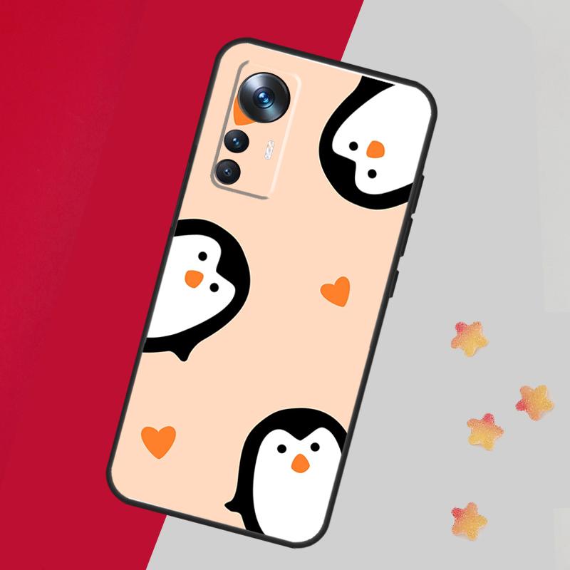 Cute Kawaii Penguin Case For Xiaomi 14T 11T 12T 13T 15 Pro 13 14 Ultra Cover For POCO F7 F5 F6 X3 X5 X6 X7 Pro