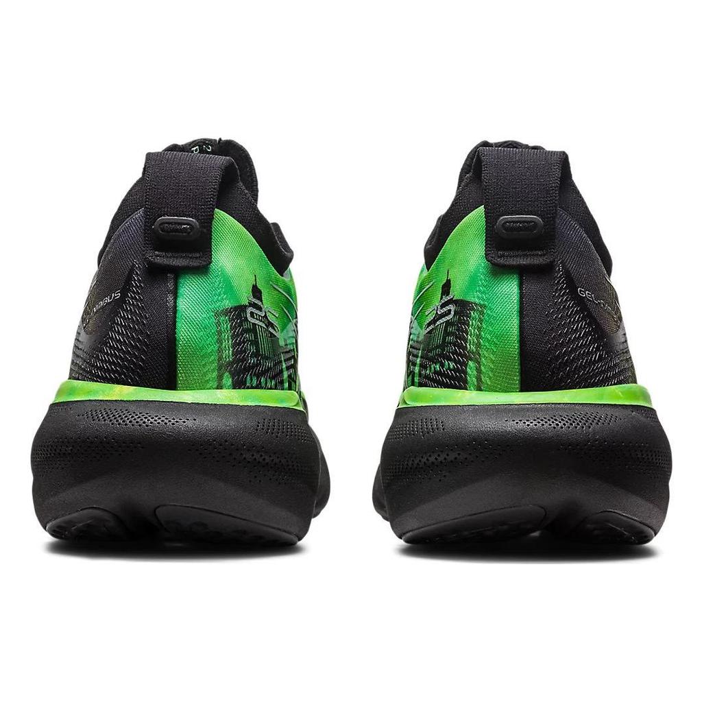 Asics Gel-Nimbus 25 Tokyo Marathon 2023 Comfortable Fabric Low-Top Marathon Running Shoes Men Sneaker Black Green 1011B743-001