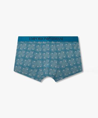 EMPORIO ARMANI UNDERWEAR Men'S All-Over Pattern Print Boxer Briefs_Blue 0816312065