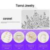 European-American Queen Crystal Alloy Round Crown Wedding Headdress