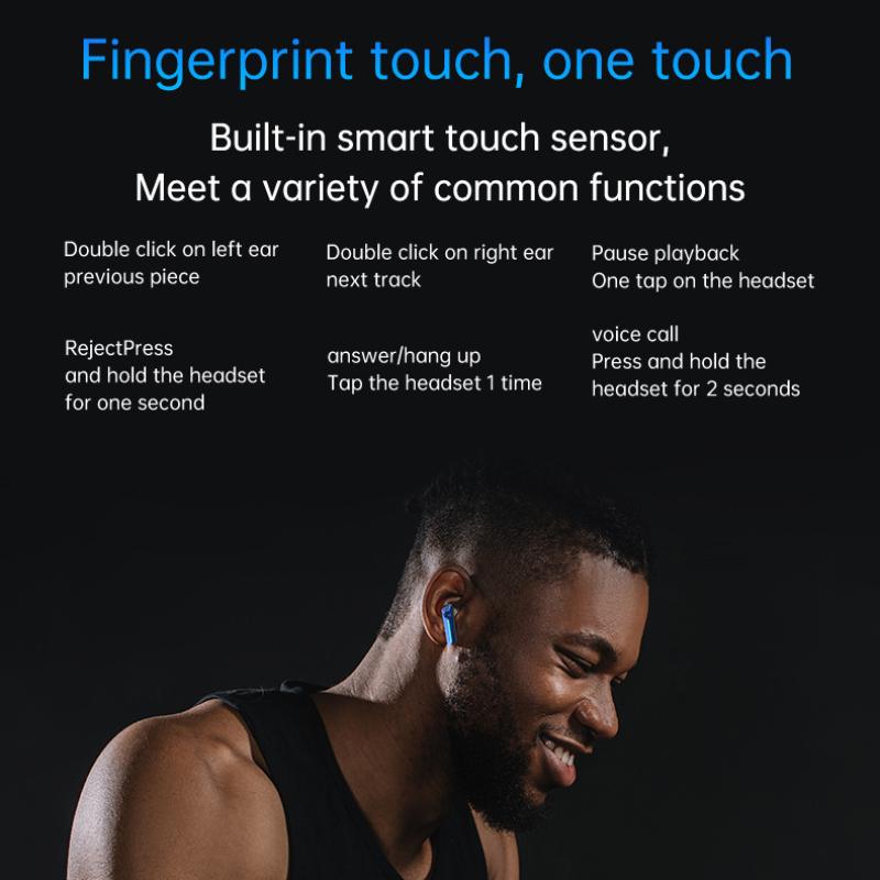 Nowy model prywatny Mechaniczna czułość metalu TWS Opóźnienie redukcji szumów Bezprzewodowy Bluetooth 5.3