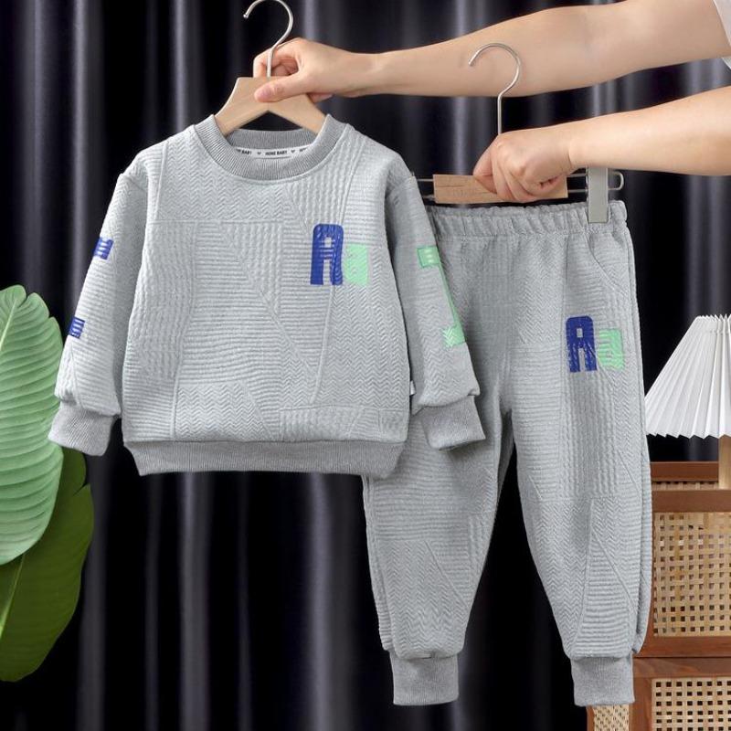 Spring and Autumn Boys and Girls Hoodie Set Children's Leisure Set Baby Casual Tracksuit