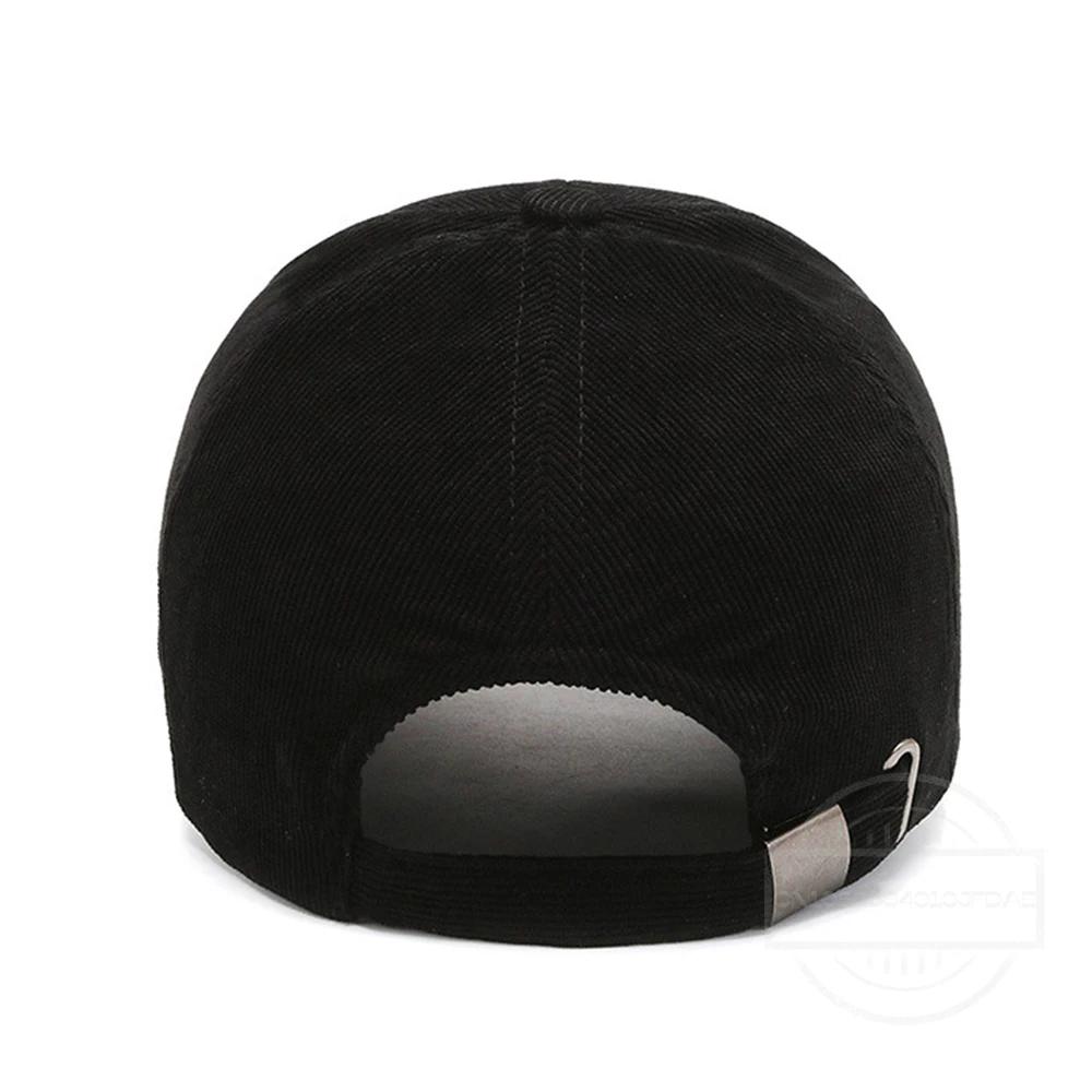 Trendy ArmyGreen Winter Baseball Caps For Men Luxury Women Corduroy Cap Snapback Hip Hop Trucker Hats Casquette Homme
