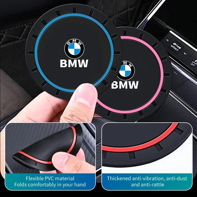 New Car Silicone Coasters Centre Console Water Centre Console Cup Non-Slip Mats Car Accessories For BMW E46 E90 G60 G20 G30