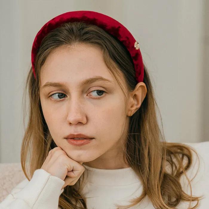 SIAC3099 Cloud Velvet Hair Band_Red