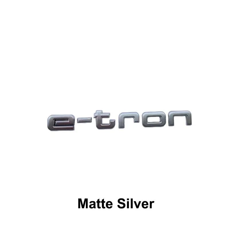 Q5 E-tron ABS Emblem Car Stickers for GT S Logo Q4 Q7 A3 A5 Q5 Q6 A6 A7 S5 A8 Q1 Q2 Q3 S3 S7 A4L A6L Rear Trunk Badge Decals