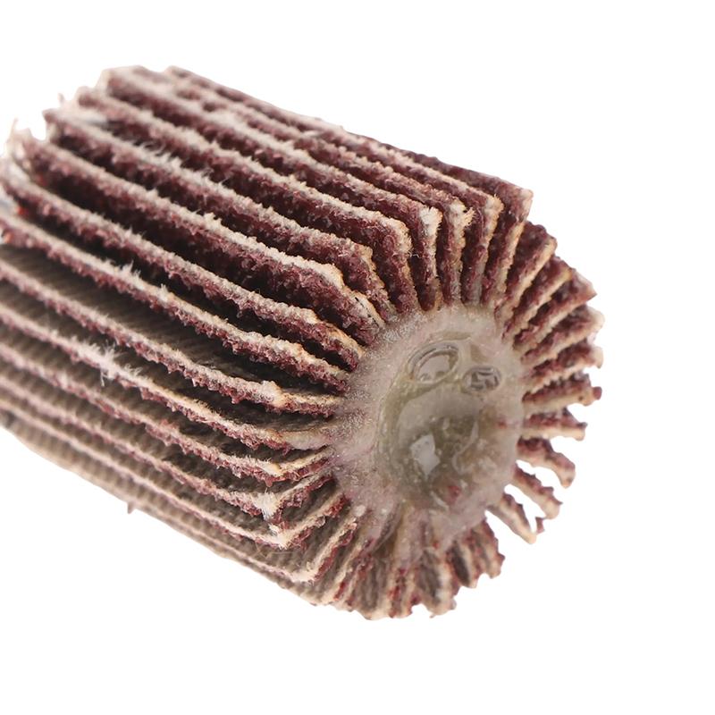 3Pcs 80 Grits Alumina Particles Flap Wheel Sanding Paper Flap Wheel For Removing Rust Deburring Grinding Polishing Flat