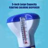 Soap Dispensers Floating Swimming Pool Chemical Chlorine Dispenser with Thermometer Tablet Soap Dispenser Pump Shower