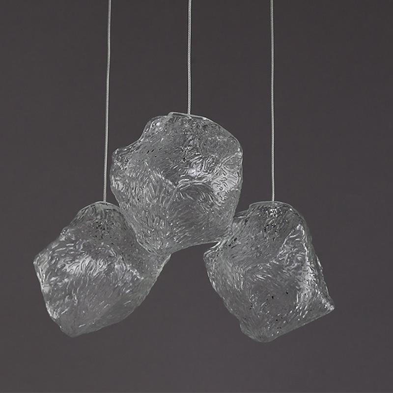 1pcs Ice Cube Shape 40W LED Pendant Lamp Ceiling Chandelier for Rock Bar Hotel Lighting