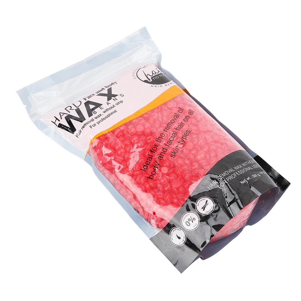 500g Wax Beads Rose Hard Wax Particles Unisex Hair Removal Tool for Hair Removal