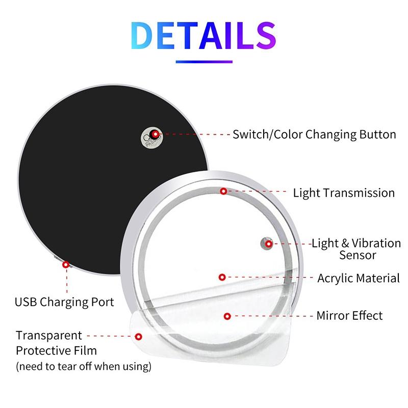 2Pcs LED Luminous Car Water Cup Coaster Holder 7 Colorful USB Charging For Porsche Boxster Cayman Cayenne 911 718 Macan Panamera KP1