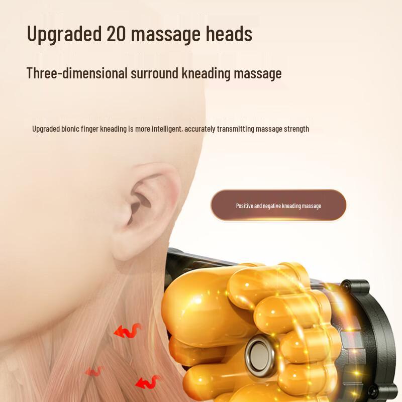 AUX Multi-functional Neck and Back Massager Pillow