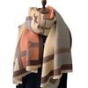 Mode Winter Warm Kaschmir Schal Schal für Frauen Design Halstuch Pashmina Kopf Schals Wrap Femal Bandana