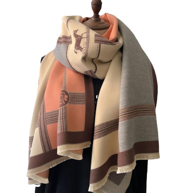 Sciarpa scialle in cashmere caldo invernale alla moda per le donne, design foulard da collo, pashmina, foulard da testa, bandana femminile