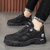 Rotating button leather Martin shoes men's tooling trendy shoes men's autumn new outdoor low-top men's shoes