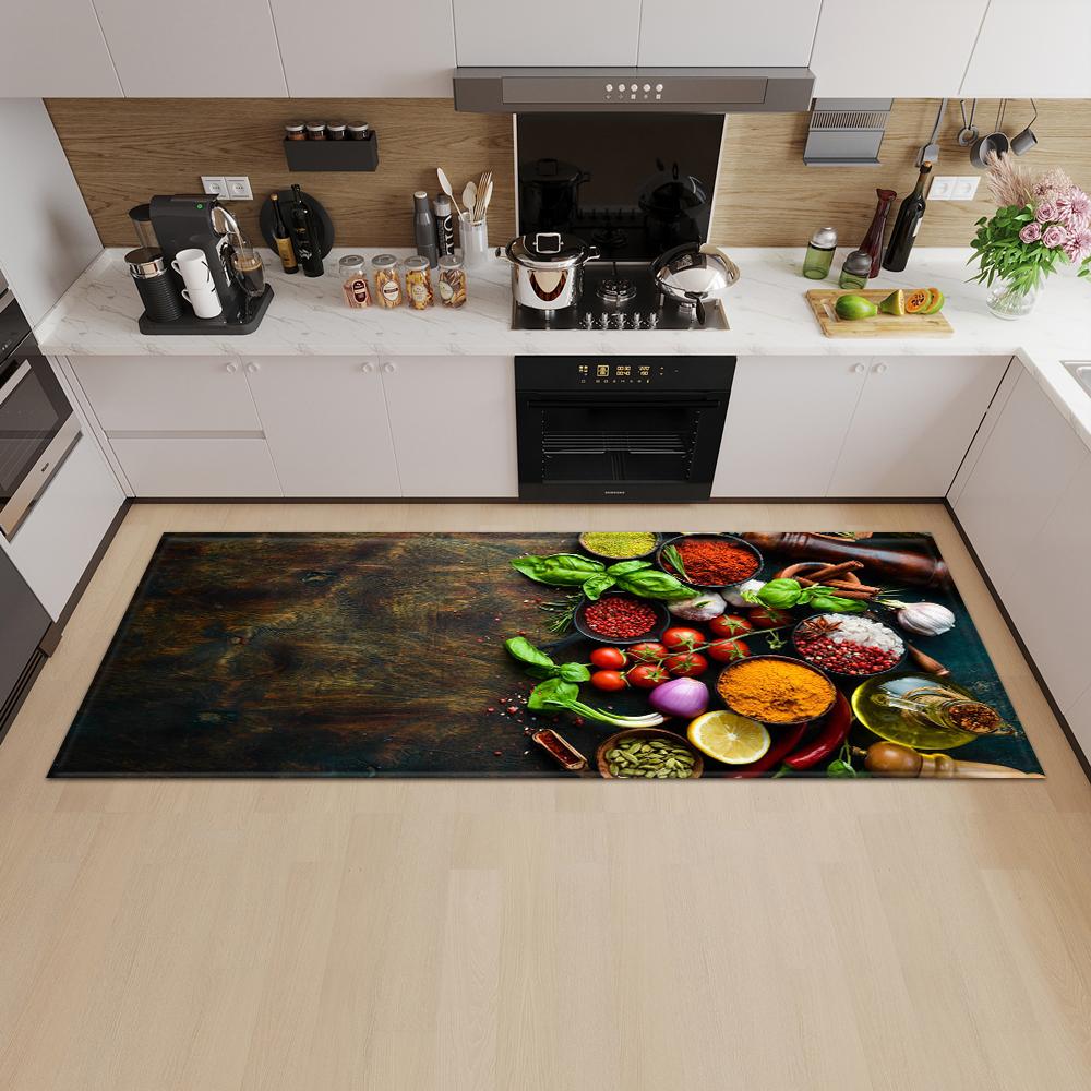 Kitchen Mat Entrance Door Mat Living Room Bedroom Long Carpet Corridor Non-slip Floor Children's Carpet