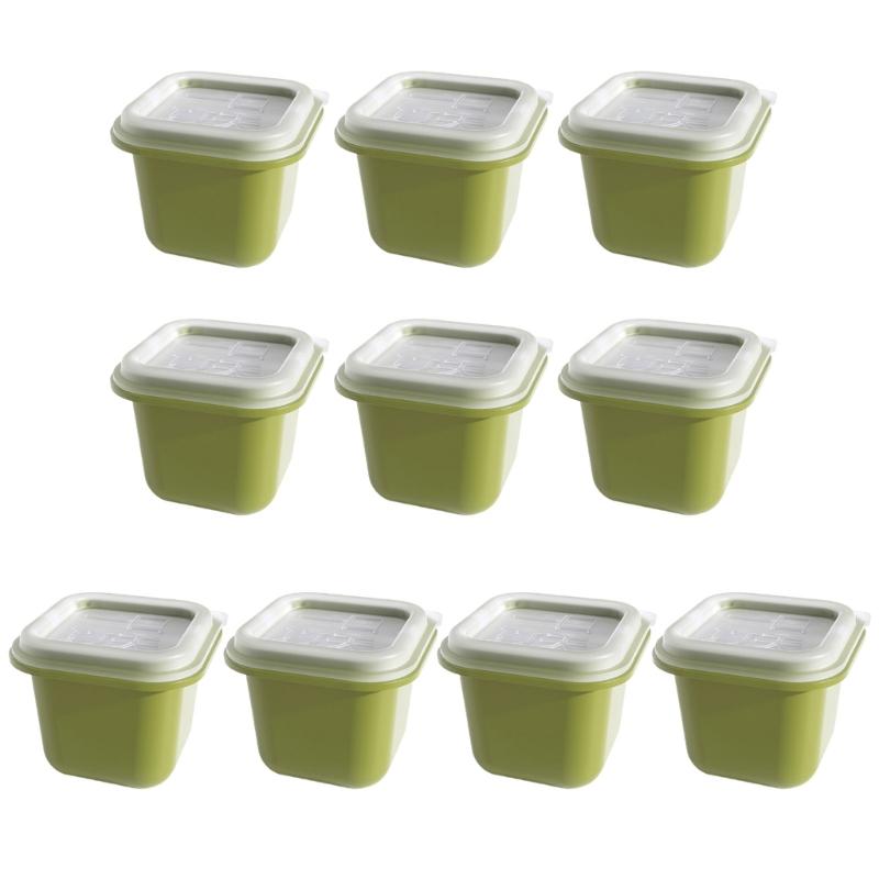 Ice Cube Mold Small Piece with Lids for Summer Household Ice Storage Stackable Ice Cube Maker Reusable for Chilled Drink