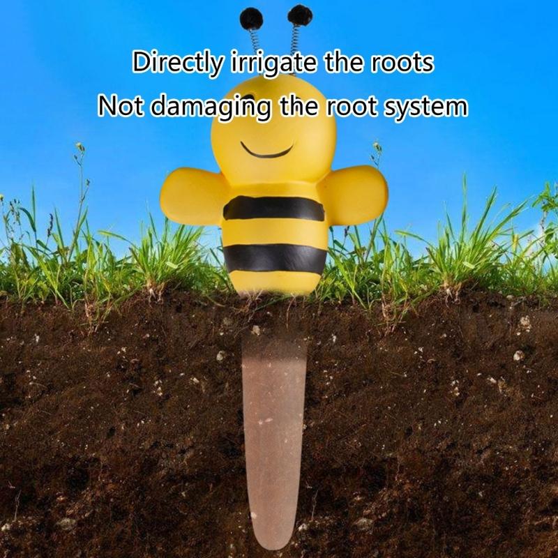 4pc Self Watering Planter Insert Plant Watering Stakes Bees Terracotta Watering Spikes Automatic Water Irrigation Device