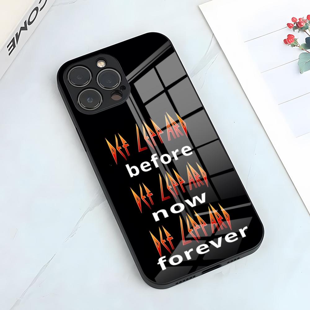 

D-Def Leppard Band Phone Case For IPhone 17 Pro Max 15 Pro 16 14 Plus 12 13 Mini 11 Pro Shockproof Glass Cover iPhone14 Pro