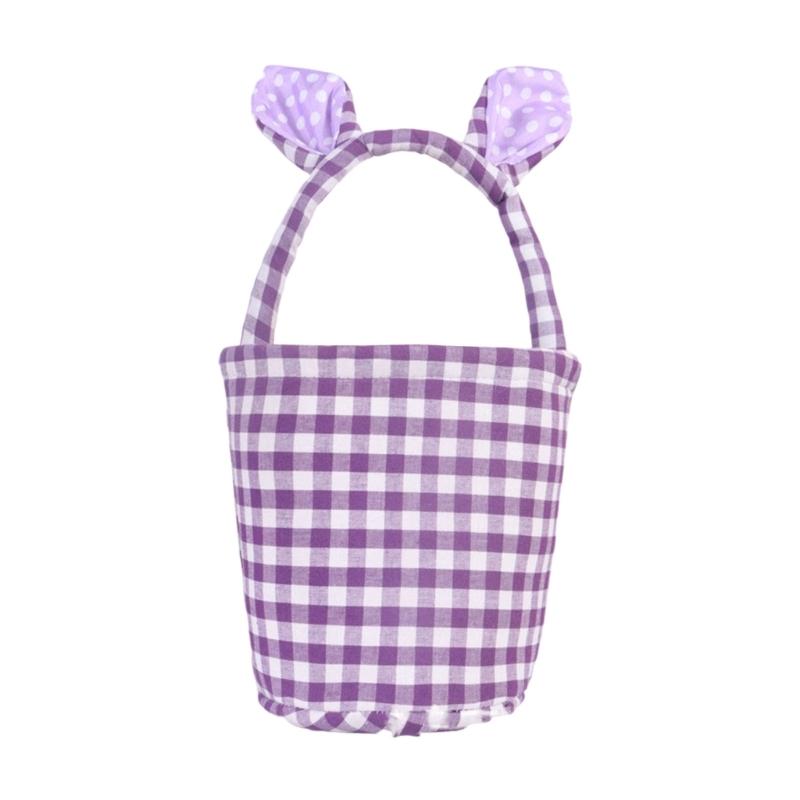 Portable Hanging Easters Decors Basket Rabbits Shape Easters Organizers  Basket For Kids Room Decors And Gift Presentation