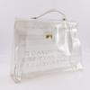 HERMES Plastics Kelly Handbag clear Plastics Women Used