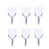 6Pcs/set Traceless Nailless Powerful Viscous Wall Hanging Hook for Kitchen Bathroom