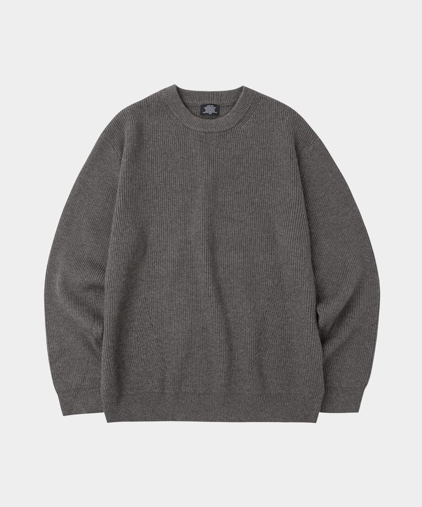 LETTERCOMO Essential Hazzi Round Knit Dark Grey
