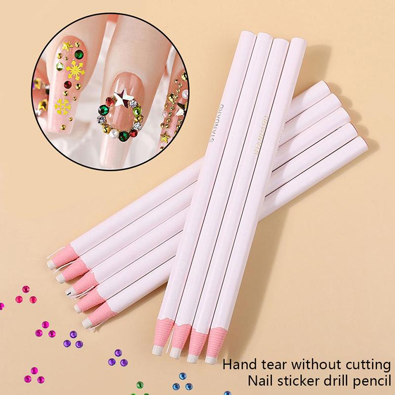 

Разрывающаяся самоклеящаяся ручка для дизайна ногтей Драгоценные камни Сверление Пикер Советы Инструменты Домашний Салон DIY Маникюр Аксессуары