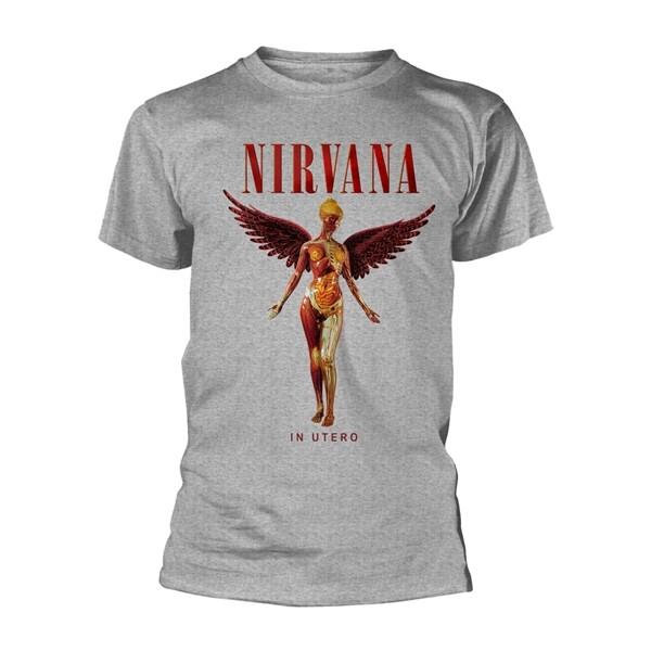 Nirvana  In Utero  Sport Gray T-shirt NEW S