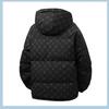 Men's 2025 Winter Down Jacket - French Style, Trendy Korean B-Print, White Duck Down Warm Outerwear.