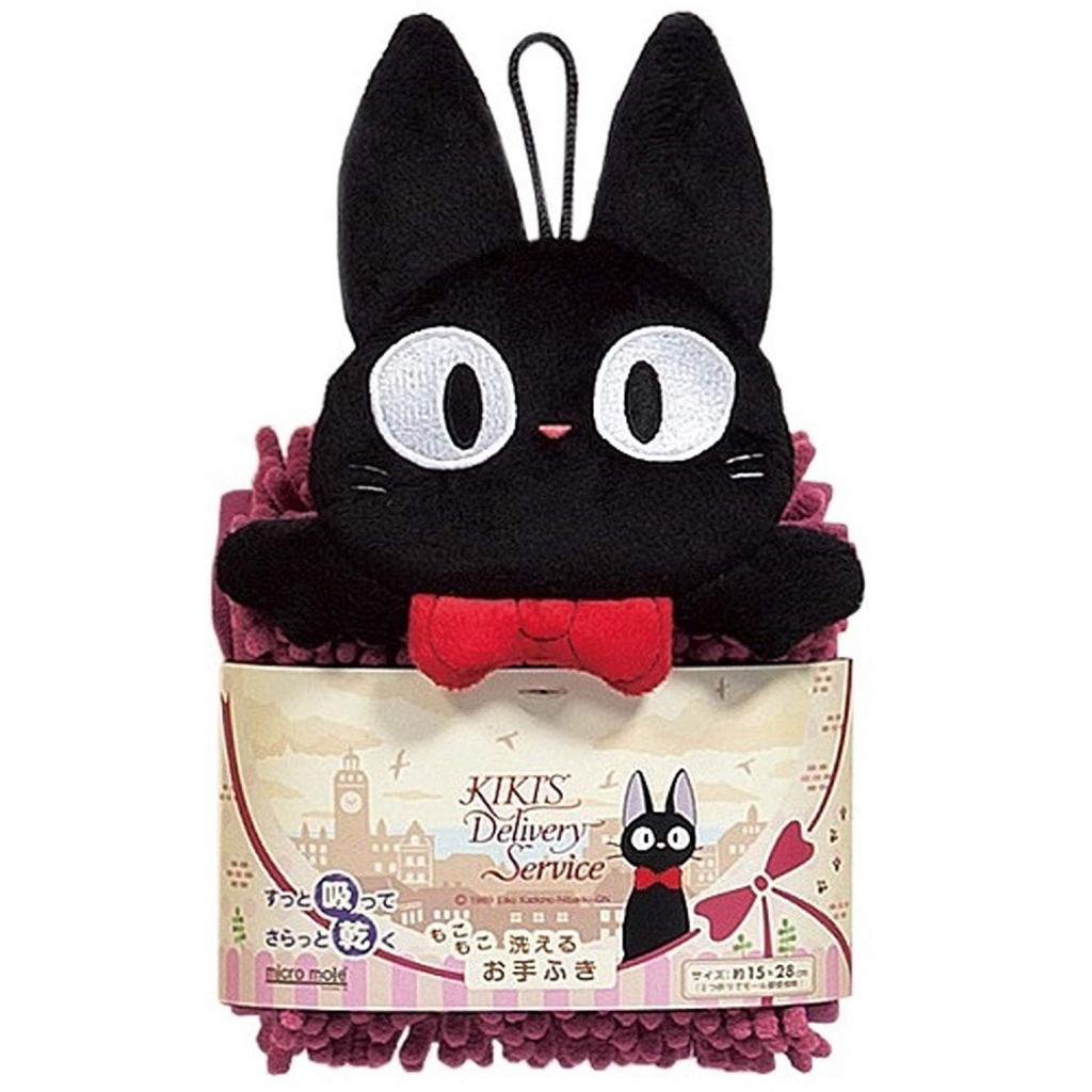 Senko Delivery Service Jiji and Ribbon Hand 15 X 28 Cm Using the Wine 91196 Kiki's Towels, Approx. (when Loop), Red, Absorbent, Quick-Drying