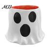 Holiday Decorative Prop for Home Ghost Candy Bucket Decor, Halloween Planter Vase Cute Kindergarten Party Supplies Bucket, Bowl Indoor Outdoor