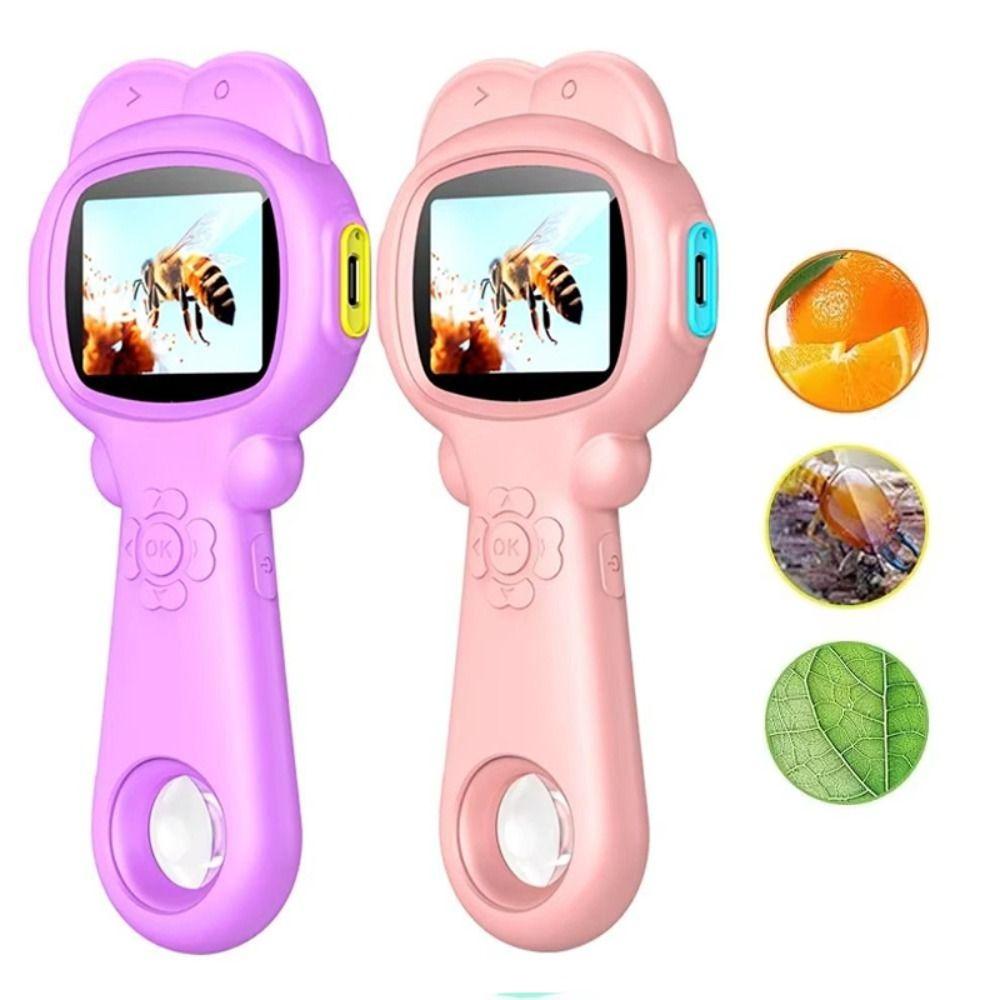 With Silicone Case Handheld Digital Microscope HD Mini Portable Microscope for 500mAh Laboratory