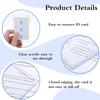 10-1Pcs Transparent ID Badge Card Holder Hard Protective Case Acrylic Waterproof Pass Work Card Cover for Office Hospital Staff