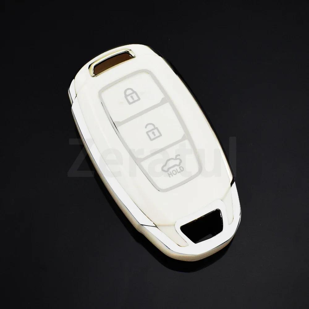 3/4/5 Buttons Car Key Case Cover Fob For Hyundai Kona Creta I20 I30 Ix35 Ix25 Elantra Grandeur Accent Solaris Sonata Palisade
