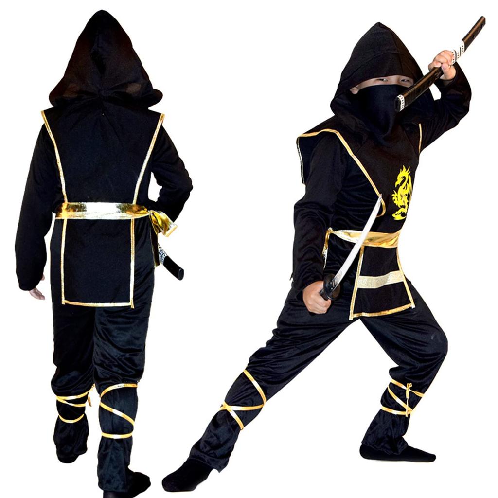 Formemory Ninja Costume for and Shinobi Perfect for Cultural and School Festivals Boys, Halloween, Samurai, Costume, Halloween, Parties, Events,