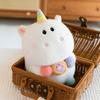 Q Cute Donut Unicorn Plush Toy Girl Birthday Gift Eight Inch Machine Doll Wedding Throw Sprinkler