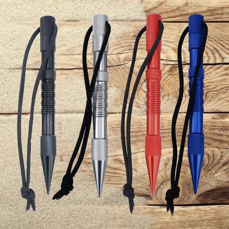 Outdoors Adventure 14pcs Paracord Needle & Tent Stakes Pegs Combination Set Suitable for Shelter Building Campers Hiking