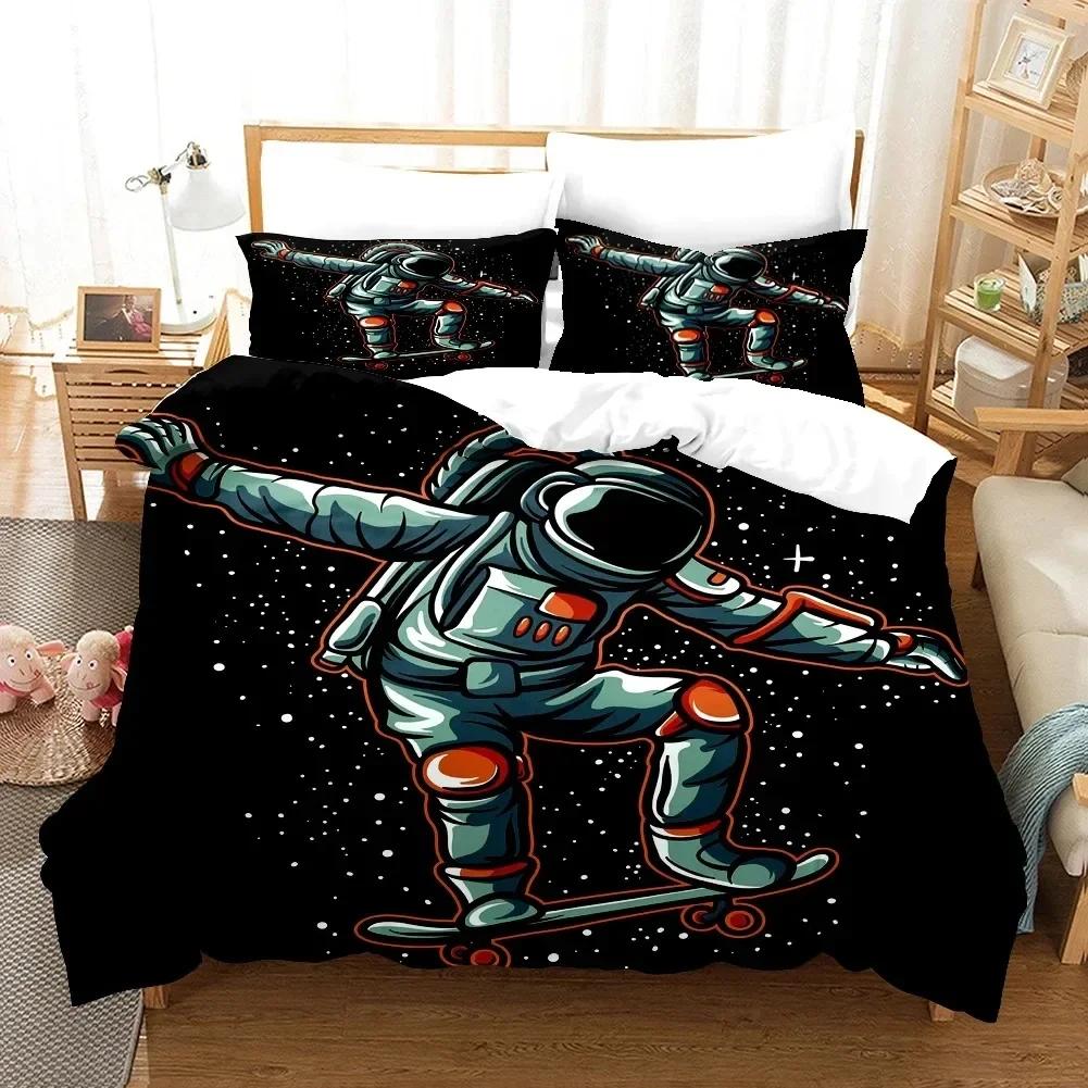 3D Print Scooter Skateboard Fashion Bedding Set Single Twin Double Queen King Cal King Size Bed Linen Set