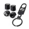 5pcs Car Tire Valve Cap Wheel Stem Cover with Wrench KeyChain For Nissan Nismo Sylphy Juke Qashaqai Titan Altima Xtrail Patrol