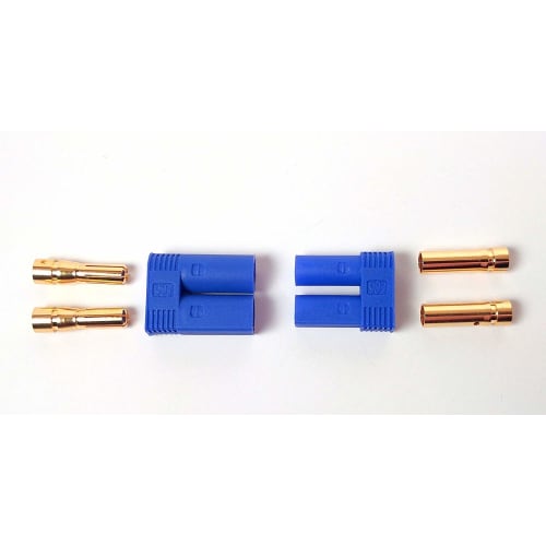 GTIWUNG 10 Pairs EC5 Banana Plug Bullet Connectors, Female and Male, Gold-Plated 5mm Terminals, Nylon Plastic Case, Male and Female Bullet Connectors