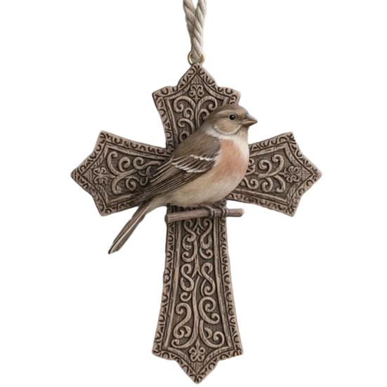 Bird Christmas Ornament Christian Symbol Hanging Decoration Bird And Faith Token Ornament for Xmas Tree