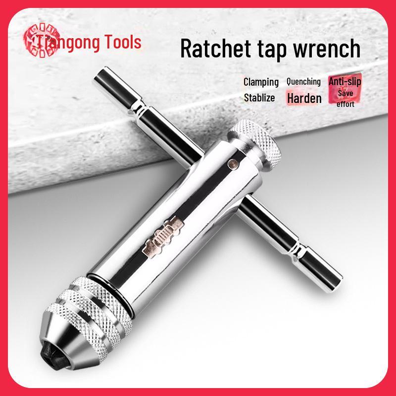

Adjustable Long Ratchet Tap Wrench Set for Manual Threading