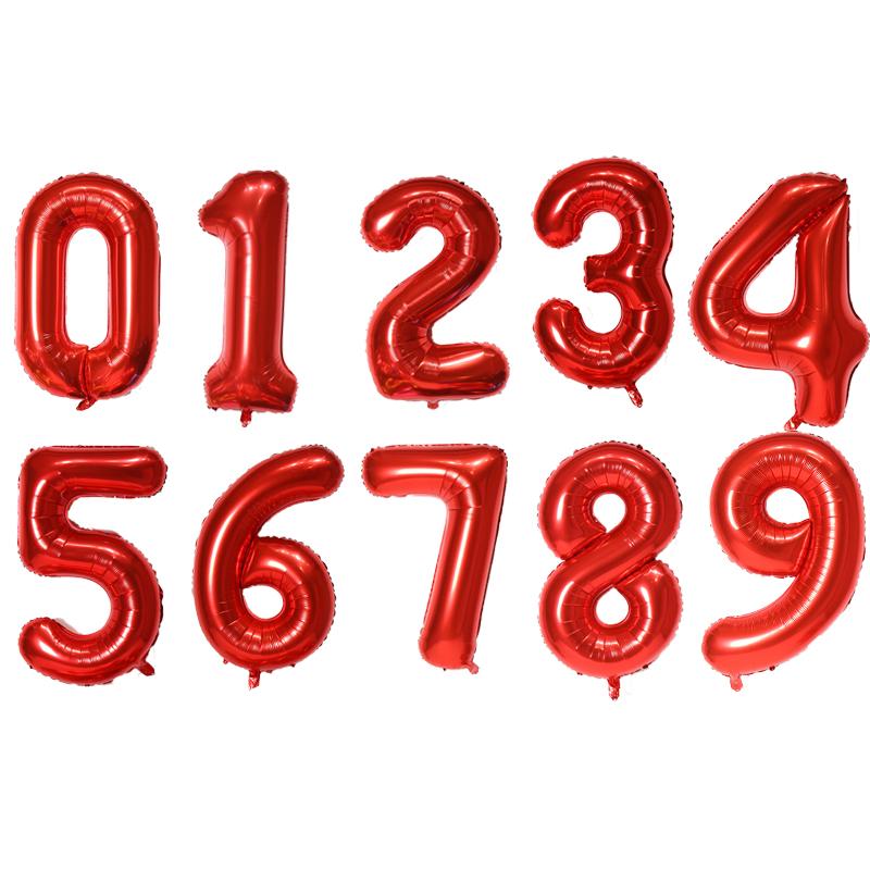 

32 дюйма Цифра Фольга Розовое золото Зеленый Серебристый Обесцвечивание Цифровые Принадлежности для детского душа Ребенок Мальчик воздушные шары Украшение для вечеринки по случаю дня рождения NUMBER 6&32inch красный