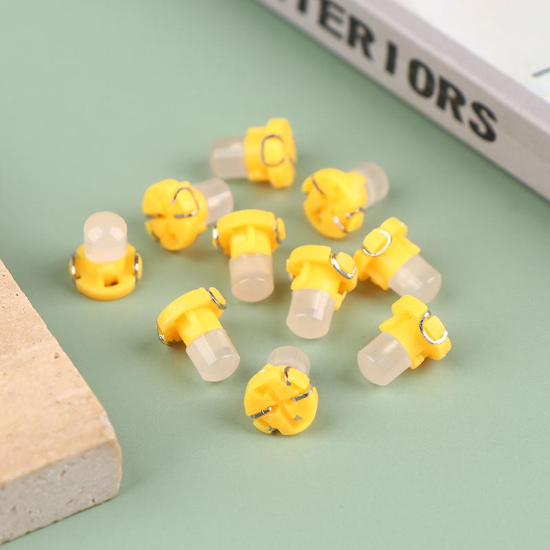 10Pcs T3 Dash Indicator Light Panel Bulb Cob 1Smd Wedge Led Instrument Lamp