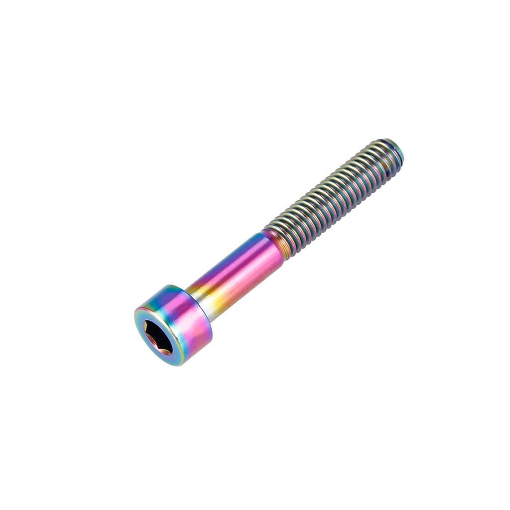 1pc Titanium Cycling Headset Stem M6 Thread Bolt Cycling Accessory (Colorful M640)